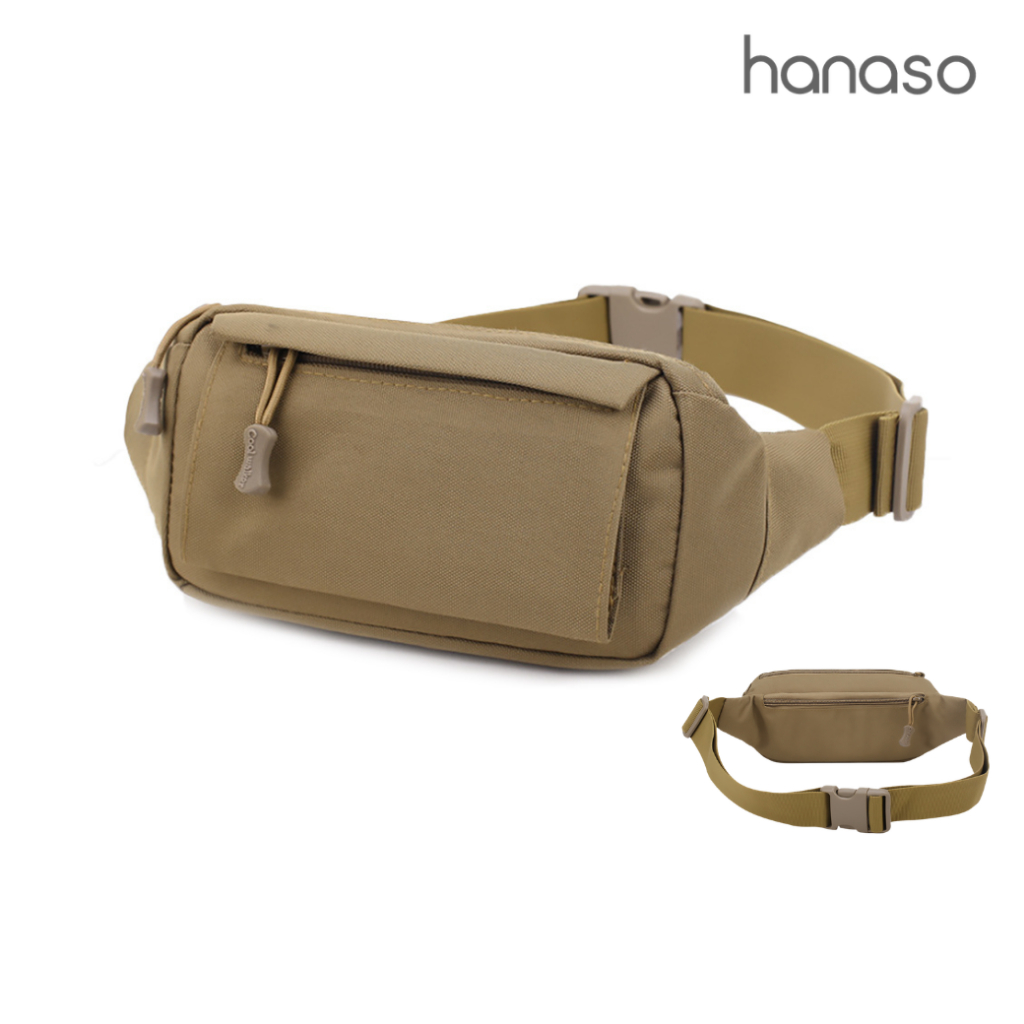 Hanaso กระเป๋าคาดเอว กระเป๋าคาดอก กระเป๋าคาดอกผู้ชาย waist bag กันน้ำ บรรจุของได้เยอะ แข็งแรง ทนต่อการใช้งาน