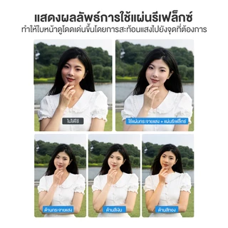 30cm 2 in 1 Reflector (รีเฟล็กซ์)แบบพกพา พร้อมซองใส่ สำหรับ Photography Photo Studio แผ่นสะท้อนแสง