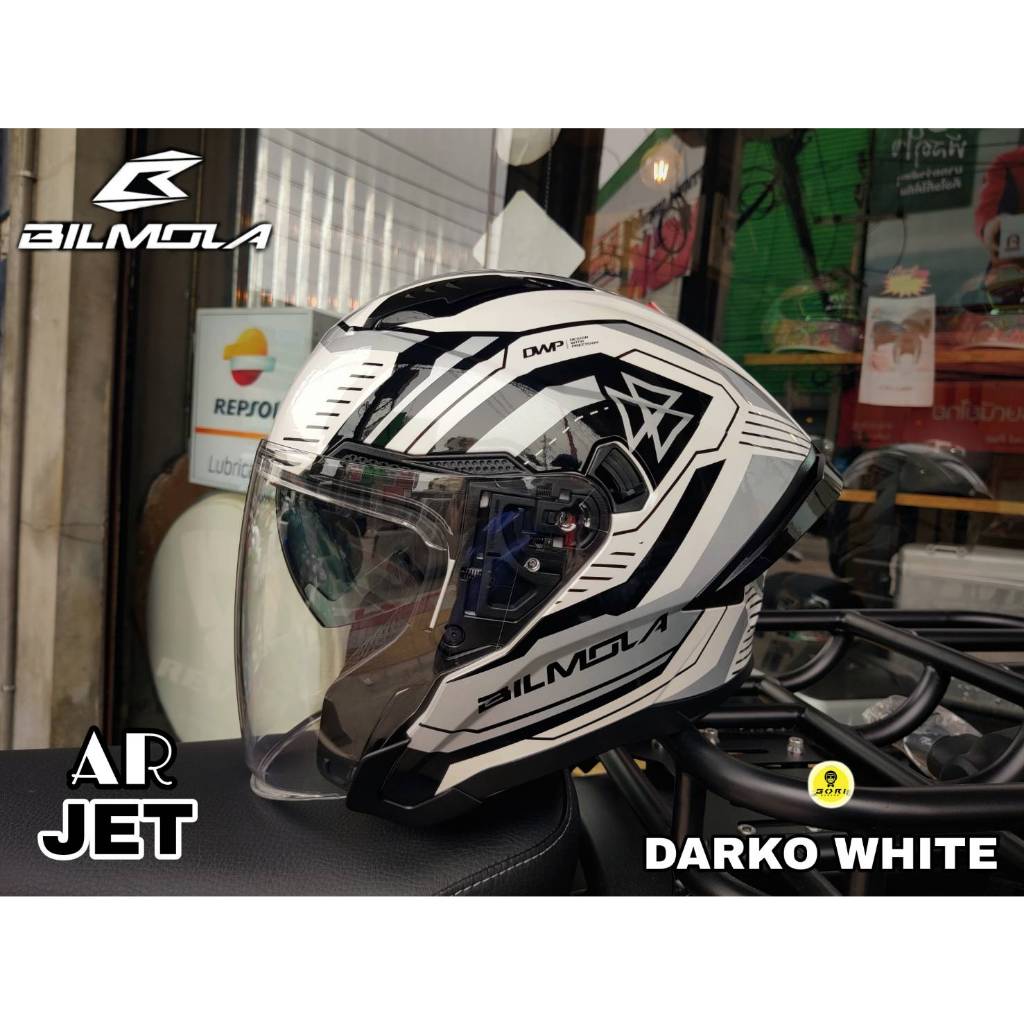 หมวกกันน็อก Open Face Bilmola รุ่น AR JET (แว่นกันแดดสองชั้น)