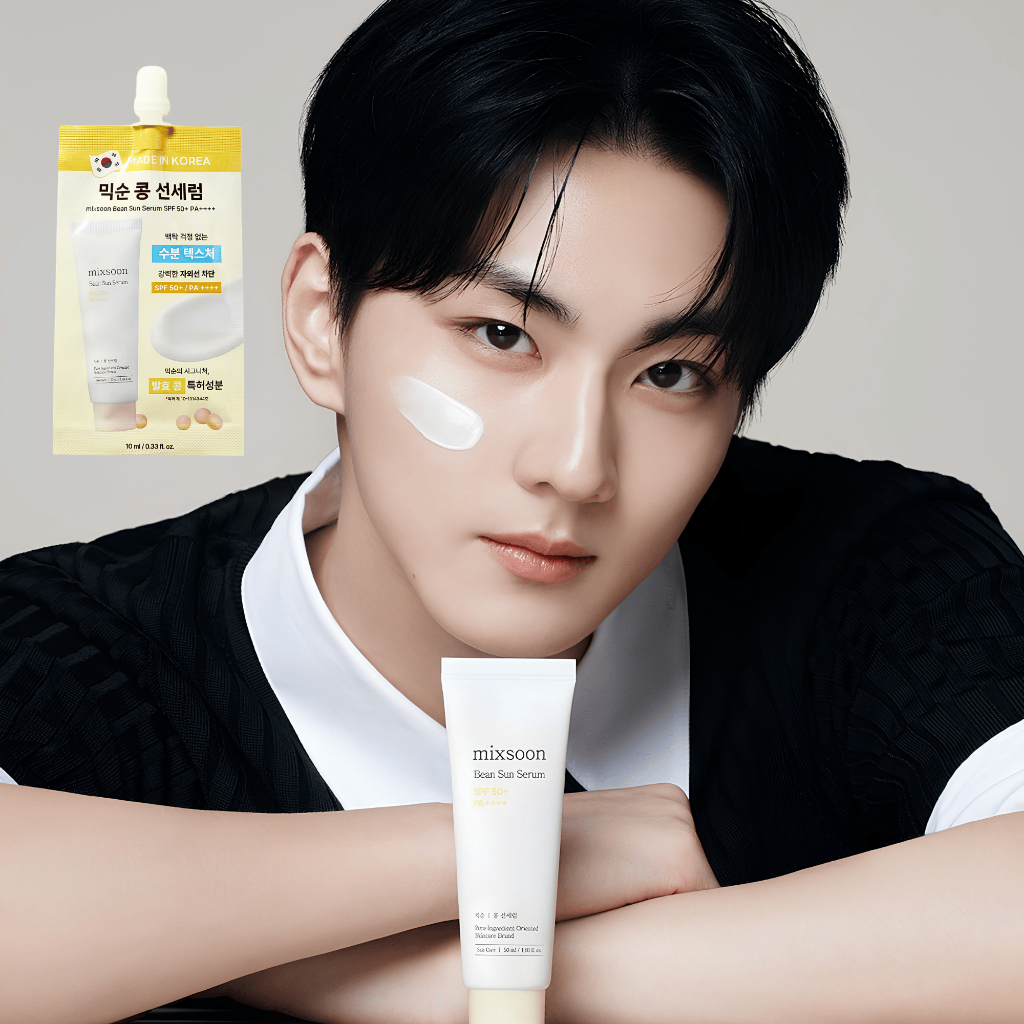 [กันแดดจองกุก 1ซอง] MIXSOON BEAN SUN SERUM 10ml กันแดดถั่วเหลืองสุดบางเบา