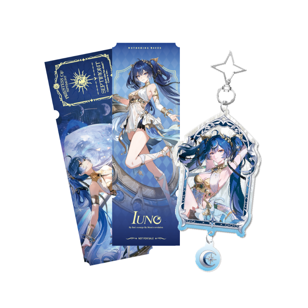 [ พร้อมส่ง / Official ] Wuthering Waves Laser Ticket / Acrylic Keychain - Iuno WuWa ตั๋วเลเซอร์ หน้า
