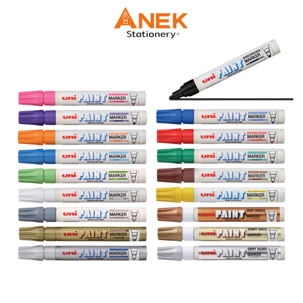 UNI ปากกาเพ้นท์ มาร์คเกอร์  PX-20 หัว2.2-2.8มม. ชนิดหัวกลม (จำนวน 1 ด้าม)