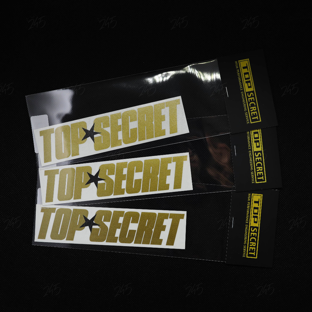 สติ๊กเกอร์ท็อปซีเคร็ทสีทอง (ของแท้ 100%) TopSecret - Gold Sticker 1 ชิ้น