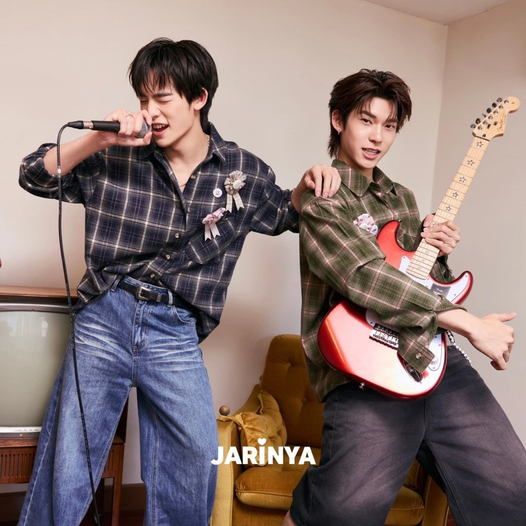 JARINYA (S-M) เสื้อเชิ้ตแขนยาวลายสก๊อต Unisex