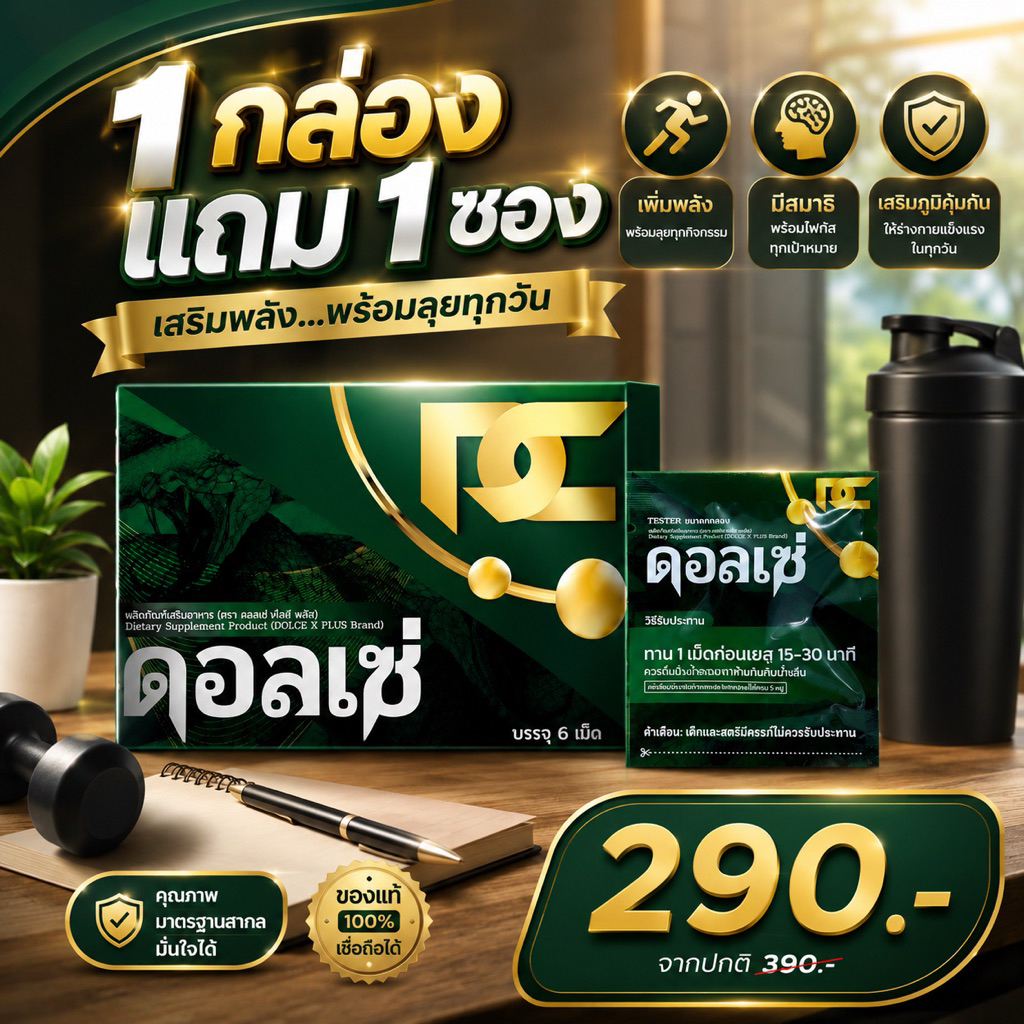 ผลิตภัณฑ์อาหารเสริม ตราดอลเซ่[โปร 1 กล่องแถมเทส1ซอง ](ของแท้)