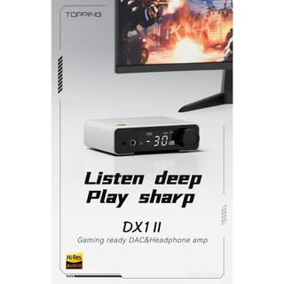 [Preorder] [ประกันศูนย์ไทย] Topping DX1II DAC/Amp สำหรับเกมเมอร์ และนักฟังระดับออดิโอไฟล์ ปรับ PEQ ได้ 10 แบบ