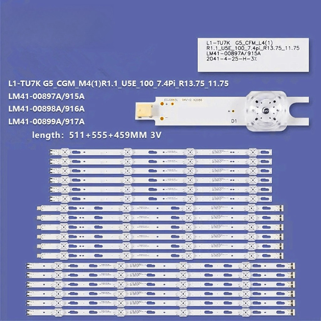 หลอดไฟ BACKLIGHT SAMSUNG 75TU8000 75TU81000KXXT  UA75TU7000   UA75AU7700/UA75TU7000