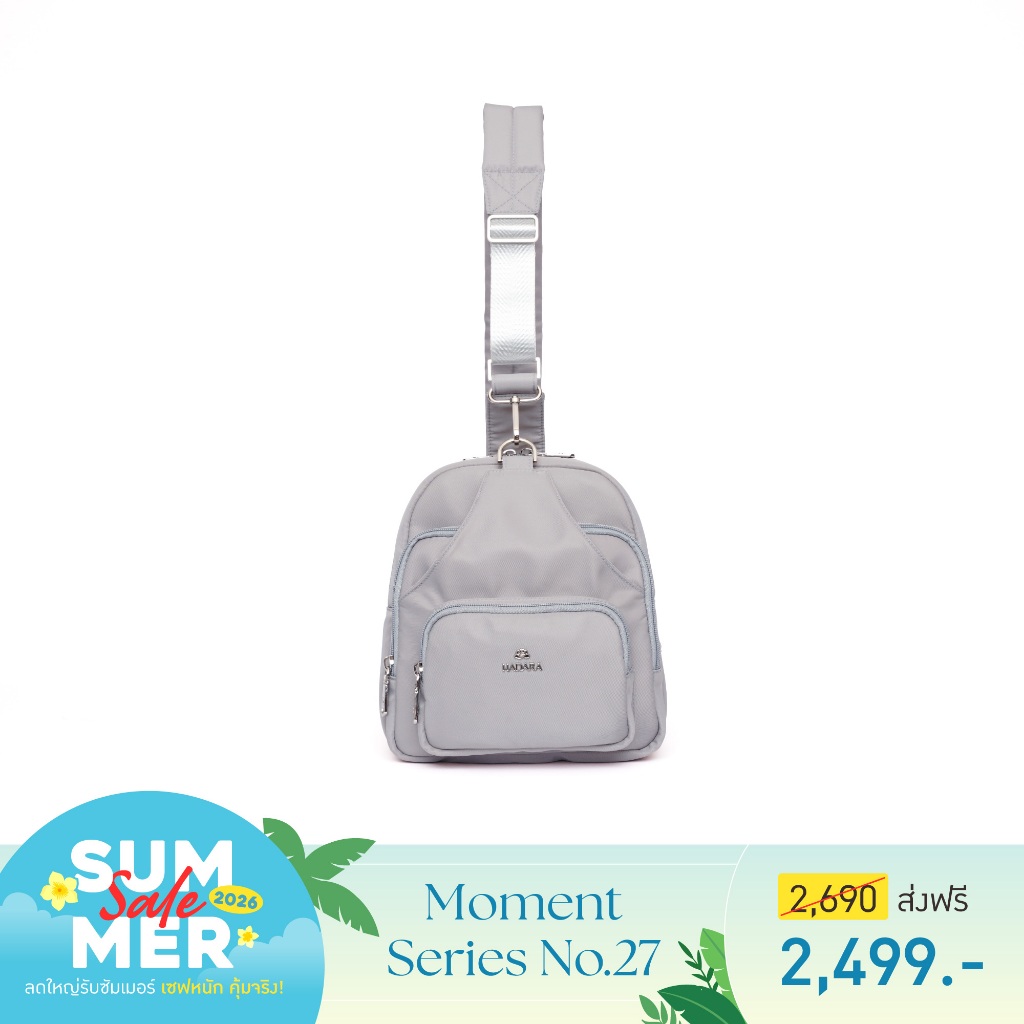Hadara Moment Series No.27 กระเป๋าสะพาย 18 Smart Pockets น้ำหนักเบาเพียง 450 กรัม ใส่  iPad mini ได้
