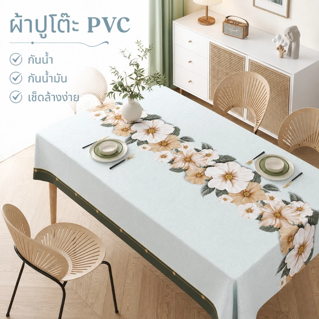 ผ้าปูโต๊ะ PVC กันน้ำมันกันน้ำตารางผ้าตารางผ้าตารางผ้าตารางผ้าตารางผ้าตารางน้ำหนักเบาระบายอากาศได้ดี