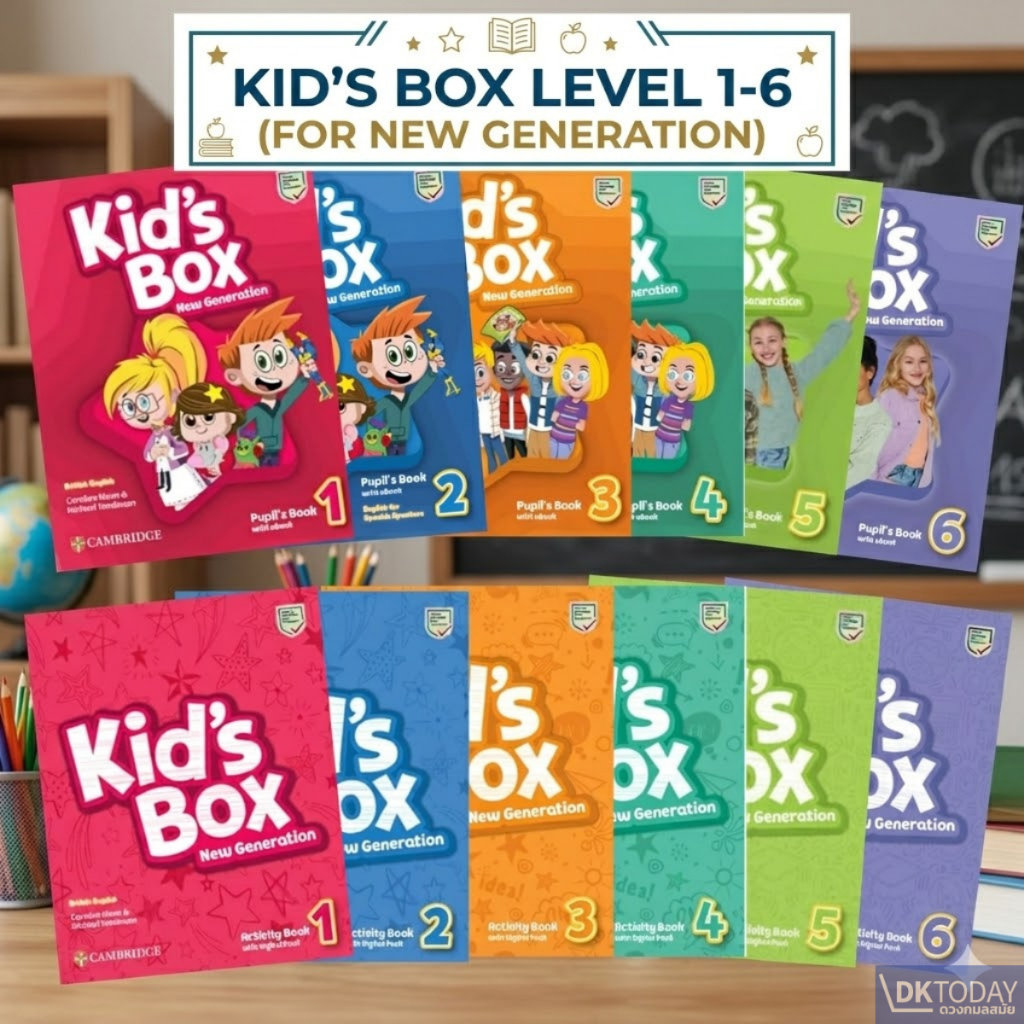 DKTODAY หนังสือ KID'S BOX LEVEL 1-6  (FOR NEW GENERATION) SERIES