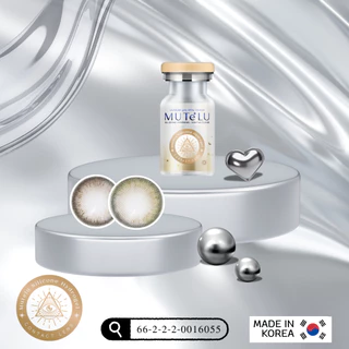 (Official) คอนแทคเลนส์รายเดือน Mutelu รุ่น Mahaheng สี Brown / Gray มีค่าสายตา แถมตลับคอนแทคเลนส์