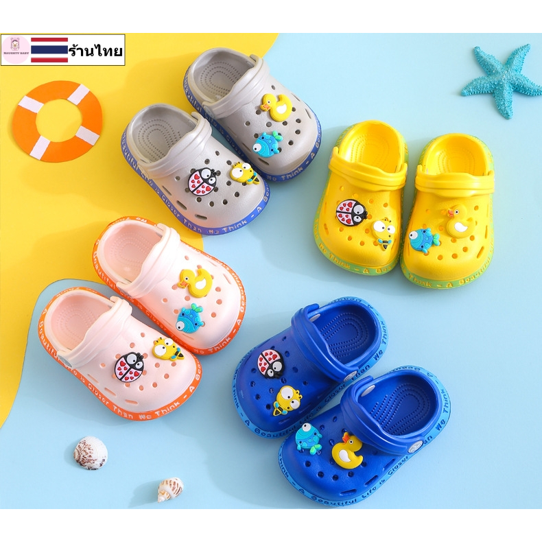 รองเท้าเด็ก รองเท้าแตะรัดส้นเด็ก น่ารัก 1-6 ปี ราคาเบาๆ สินค้าพร้อมส่งในไทย XX101