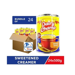 ครีมเทียมข้นหวานมาเลย์ Dairy Champ Tp ขนาด24 กระป๋อง 500g