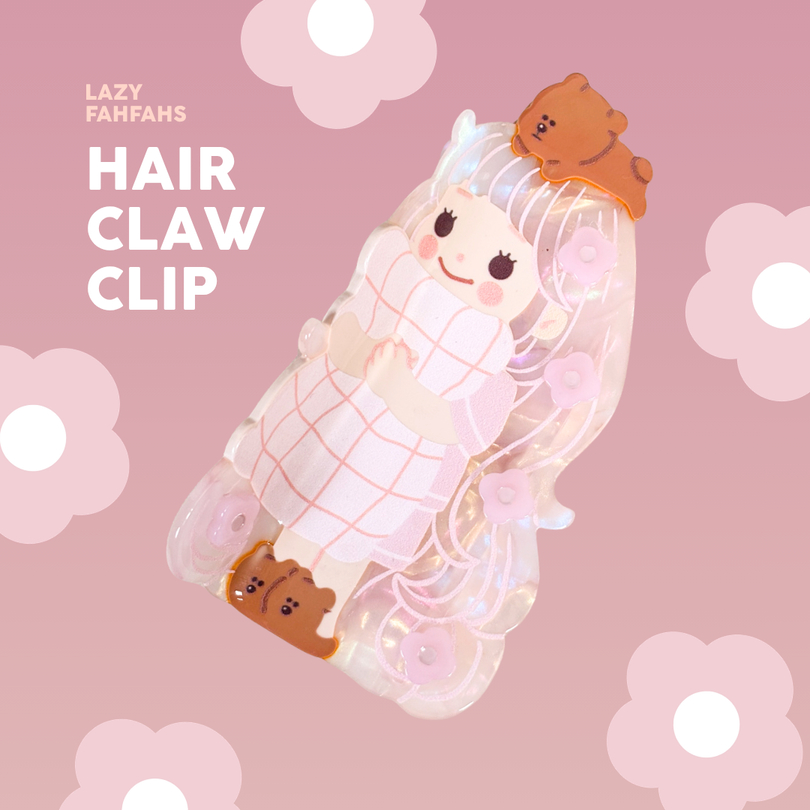 Hair Claw Clip (lazy) กิ๊บติดผม นูนสามมิติ