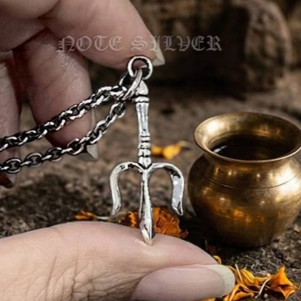 จี้เงินแท้ ตรีศูล Trisula Sterling Silver 925 NSPD2125