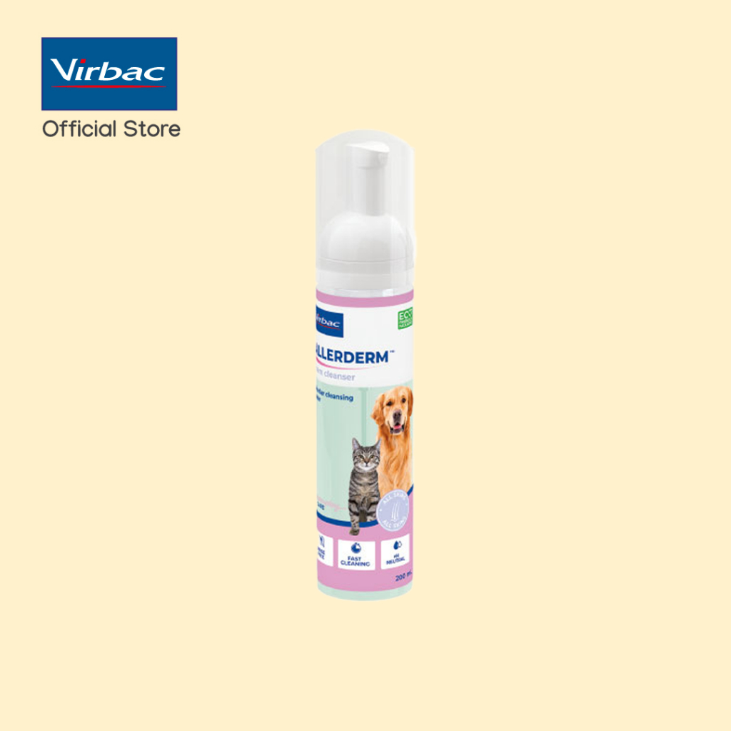 [สินค้าสมนาคุณ ห้ามจำหน่าย] Premium Gift - Virbac Allerderm Foam ขนาด 200 ml [Exp 8/10/2026]