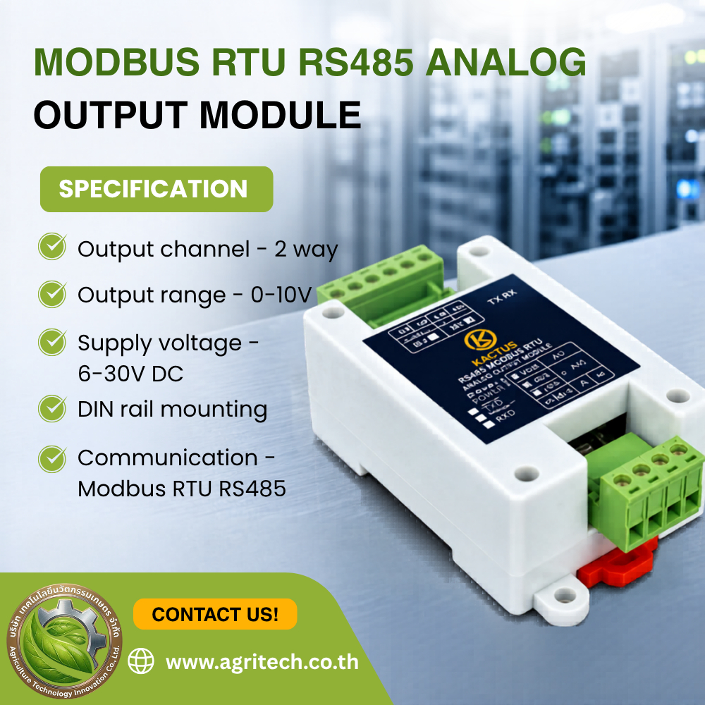 Modbus RTU RS485 Analog Output Module