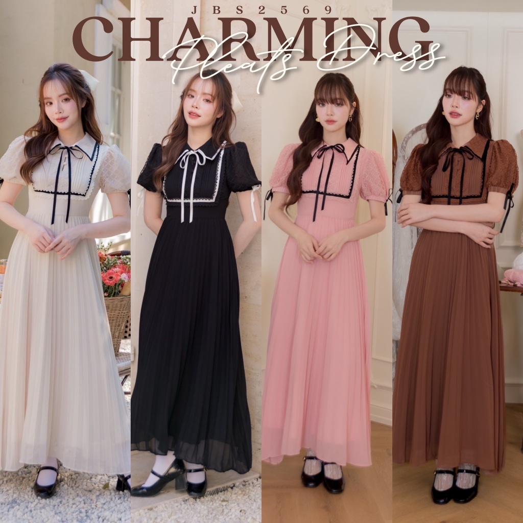 #JBS2569 Charming Pleats Dress Joobs studio