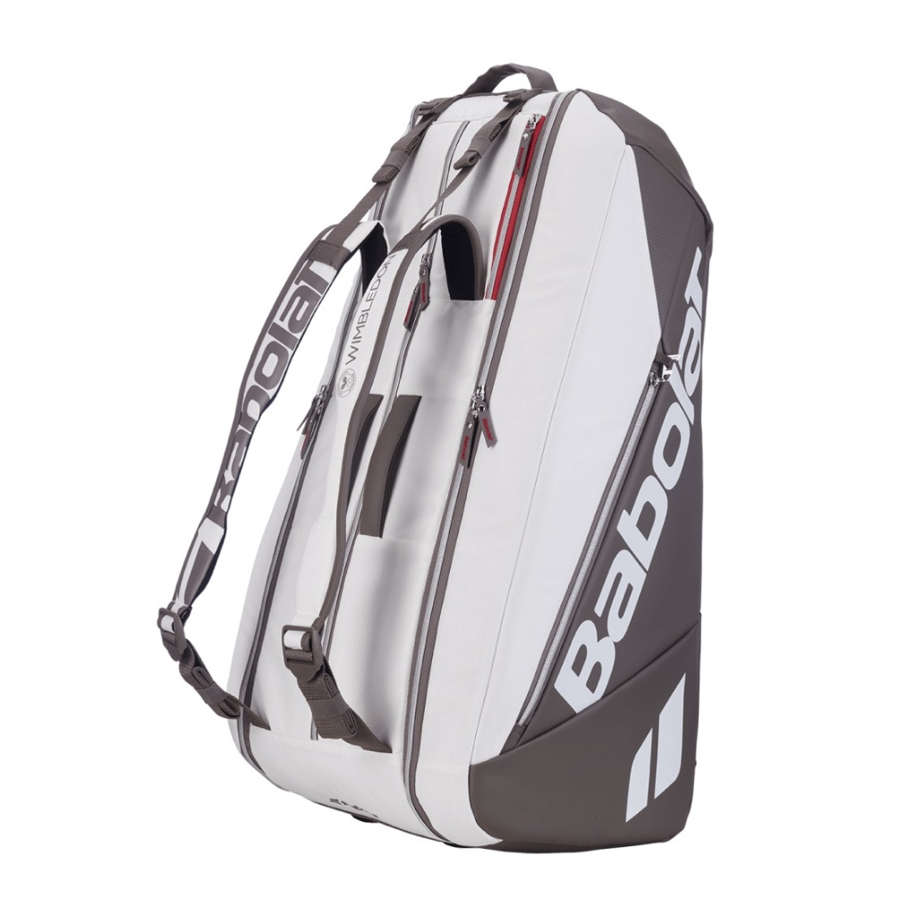 Babolat กระเป๋าเทนนิส RH9 Pure Wimbledon 2026 Tennis Bag | White/Dark Beige ( 751240 )