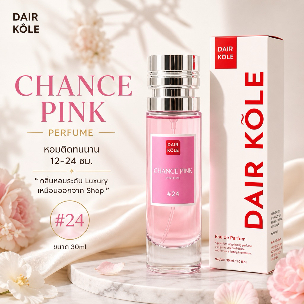 🔥กลิ่นShopแท้🔥น้ำหอมDAIR KOLE #24 C.CP ติดทน12-24ชม. #น้ำหอมผู้หญิง #น้ำหอม #ติดทนนาน #น้ำหอมติดทน #น้ำหอมdk #DK