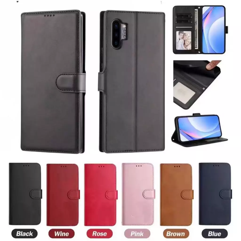เคสฝาพับหนัง ล็อคได้ สำหรับ Samsung Note10 Note10Plus เคสกันกระแทกฝาพับ พร้อมช่องใส่บัตร