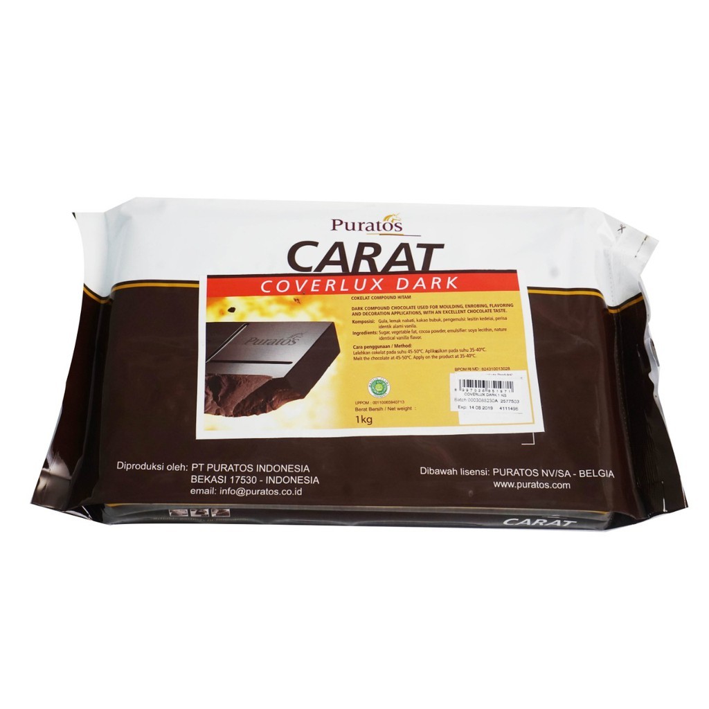 Puratos Carat Coverlux Darlk Coating 1kg. #1109116