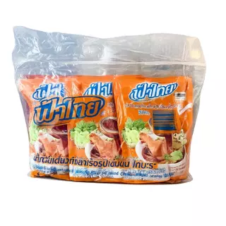 [ยกลัง] ฟ้าไทย น้ำก๋วยเตี๋ยว ไก่มะระ 350 กรัม (6 ซอง x 6 แพ็ค)