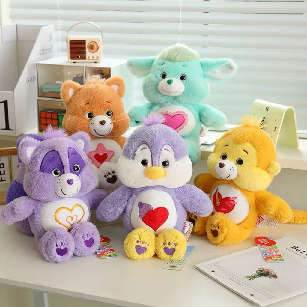 🧸พร้อมส่ง🇹🇭แคร์แบร์ Care Bears ลิขสิทธิ์แท้ Animal Collection ตุ๊กตาแคร์แบร์คอลเลคชั่นสัตว์ ขนาด 33 cm นุ่มฟู น่ากอดสุดๆ