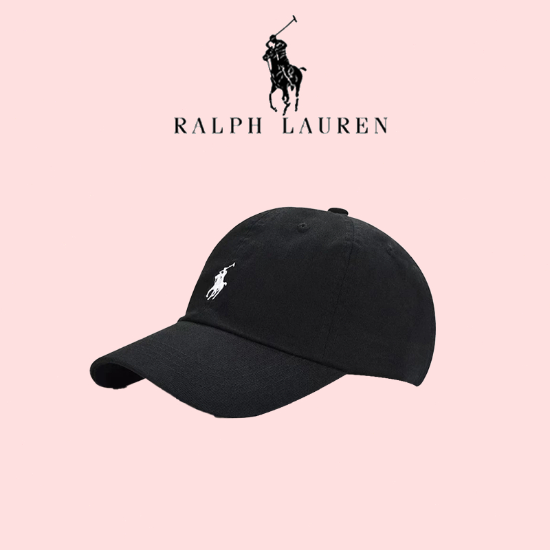 【ของแท้ 100%】หมวกเบสบอล Polo Ralph Lauren - จัดส่งรวดเร็ว(Black)