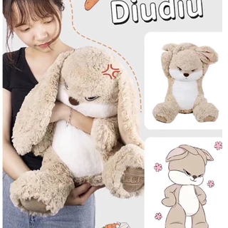 COD ตุ๊กตากระต่าย กระต่ายโกรธ กระต่ายหูยาว 55/70cm นุ่มฟู ของเล่นตุ๊กตา ของขวัญวันเกิด ของขวัญสำเด็ก