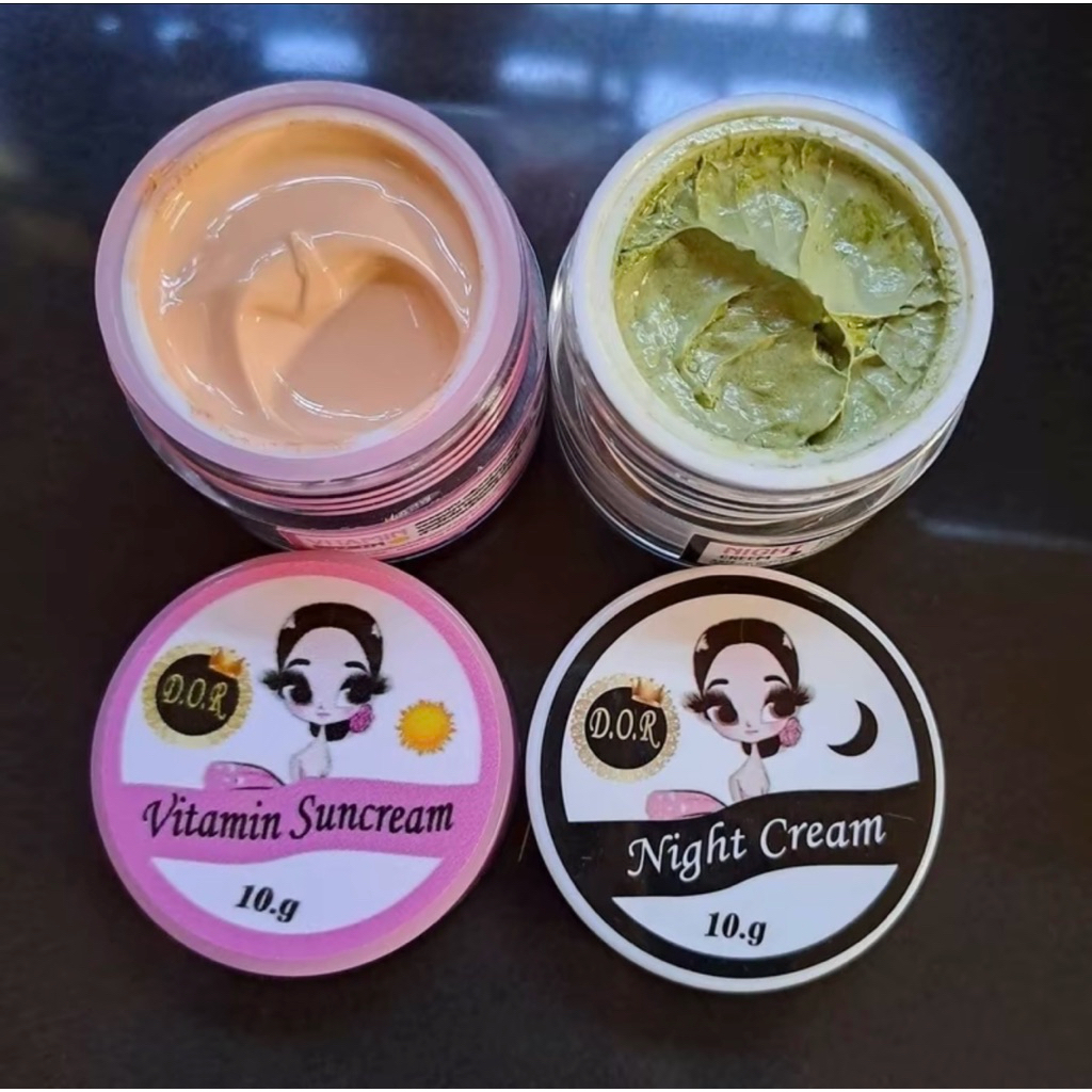 D O R night cream + D O R vitamin suncream
