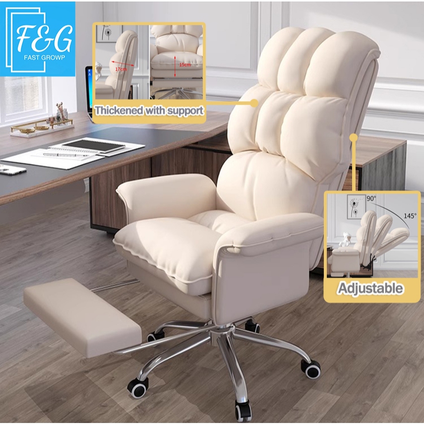 F&G เก้าอี้ เก้าอี้ทำงาน office chair เก้าอี้คอมพิวเตอร์ที่สะดวกสบาย นุ่มและสบาย นั่งนานไม่เหนื่อย