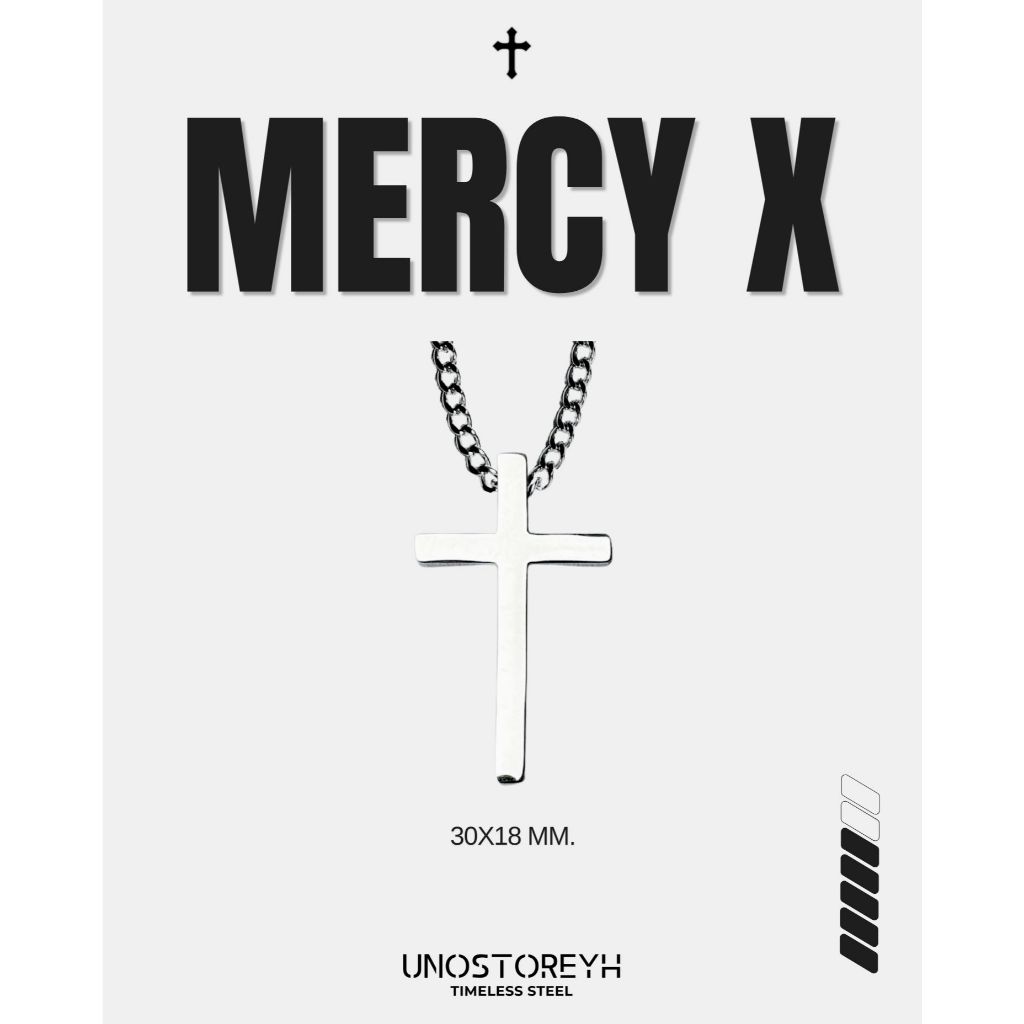 สร้อยจี้กางเขน รุ่น "MERCY X" สร้อยคอกางเขน