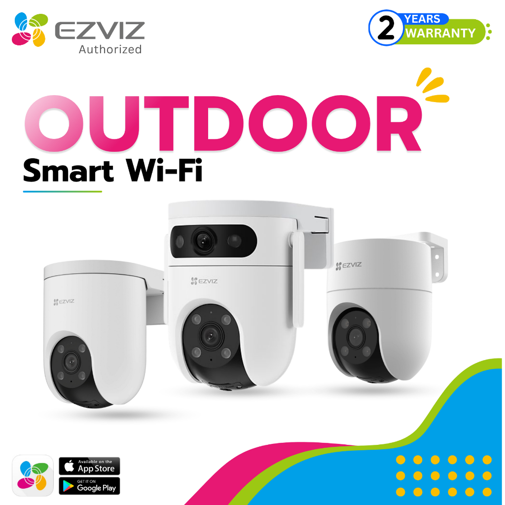Ezviz H8C 2MP , H8C Pro 2K/3K/8K , H9C 2K/3K , H8C 4G , H90 , H80X , H80X , H8C POE  รุ่นหมุนได้ สาม