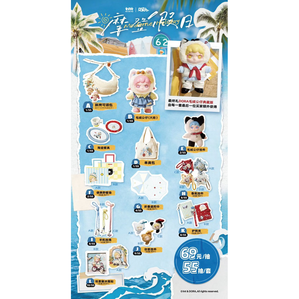 **กระดาน 2** (2จุ่ม=1 วุ้น Last ย!410!)  อิจิบัง Dora - Modern Holiday