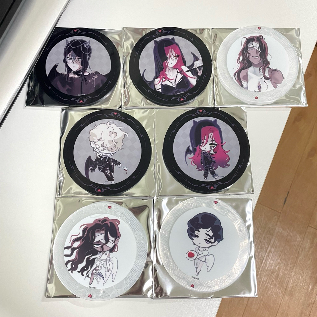(พร้อมส่ง/ของแท้) แผ่นรองแก้วอะคริลิค Alien Stage <Find your Plus One!> x Gratte - Mizi, SuA, Till Acrylic Coaster