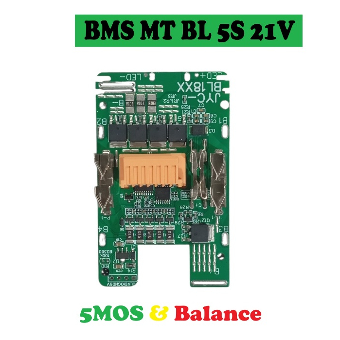 BMS Li-ion 3.7V 5S 21V MT BL Balance  บอร์ดป้องกันแบตเตอรี่