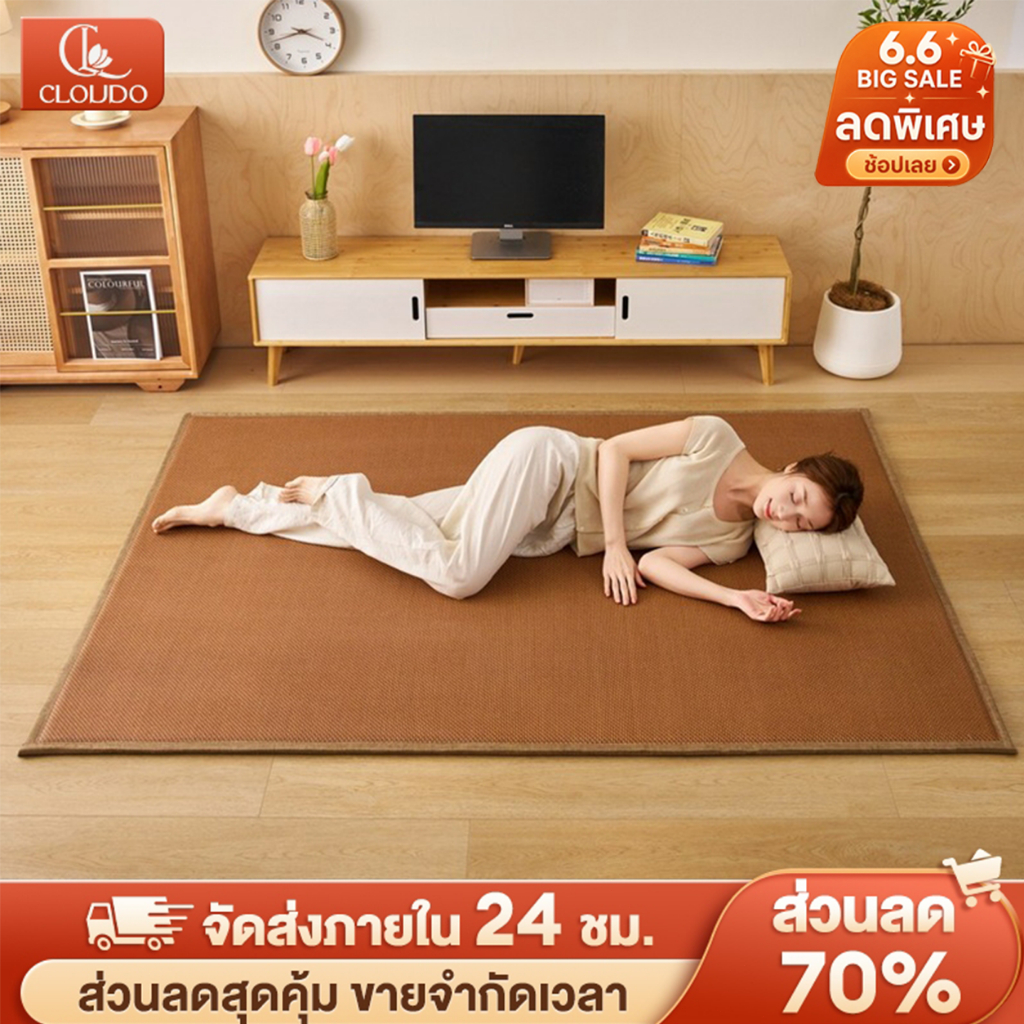 CLOUDO พรม เสื่อทาทามิ แผ่นรองระบายความร้อน เสื่อ พรมปูพื้น พับได้ เก็บง่าย มีให้เลือกหลายขนาดCool Mat