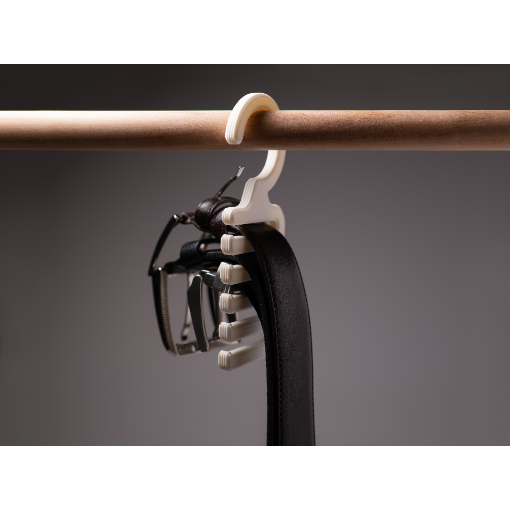 ที่แขวนเข็มขัด 5 ช่อง | Belt Hanger Organizer ประหยัดพื้นที่ จัดระเบียบตู้เสื้อผ้า แขวนเข็มขัด เนคไท สายสะพาย