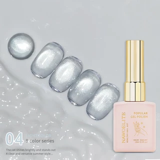 Nawoelite สีทาเล็บ สีทาเล็บเจล cat eye เจลทาเล็บตาแมว LightColor 9 สี เงาใส วาวระยับ สีสวยจัดจ้าน เหมาะกับทุกโอกาส