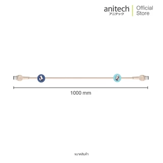 Anitech X Snoopy4 สายชาร์จโทรศัพท์ C to C รุ่น SNP-C002 สายยาว 1 เมตร ความเร็วในการสายชาร์จไฟ100W