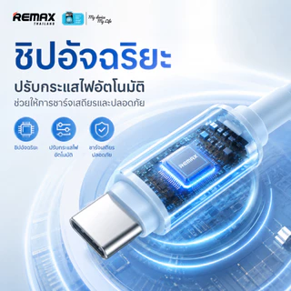 Remax Cable C to L 2M (RC-C123) - สายชาร์จ type-c ชาร์จเร็ว สายยาว 2 เมตร