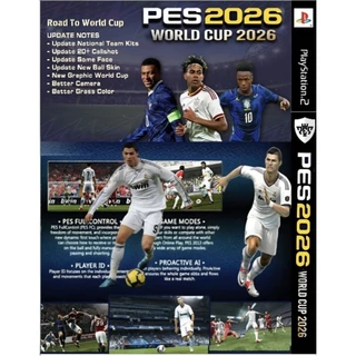 แผ่นเกมส์Ps2 - เกมส์บอล Pes2026ย้ายครบ🔥 เวอร์ชั่นภาษาอังกฤษ เก็บปลายทางได้✅