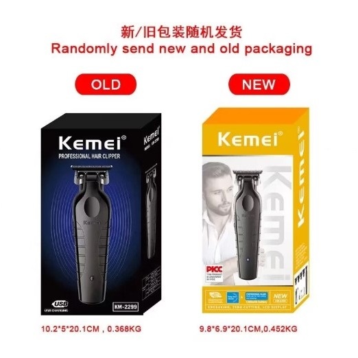Kemei KM-2299 ปัตตาเลี่ยนไร้สาย 1200mAh battery