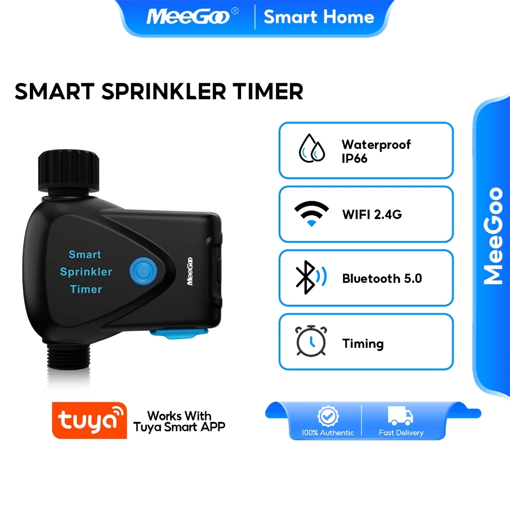 MeeGoo Tuya เครื่องตั้งเวลารดน้ํา WiFi ตั้งเวลาได้ APP รีโมทคอนโทรล ชลประทานกลางแจ้ง