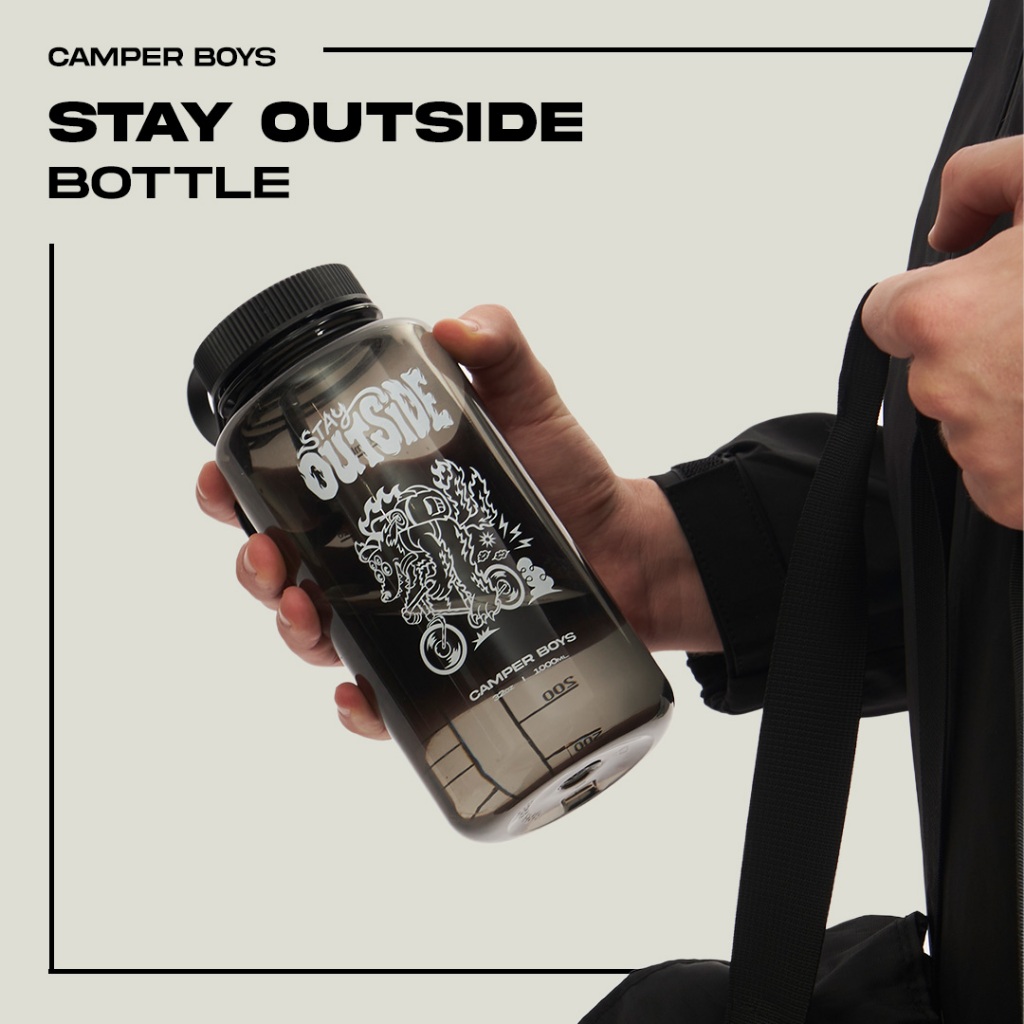 Stay Outside Bottle กระบอกน้ำพกพา กระบอกน้ำอเนกประสงค์ กระบอกน้ำกีฬา กระบอกน้ำแคมป์ปิ้ง 1000 ml