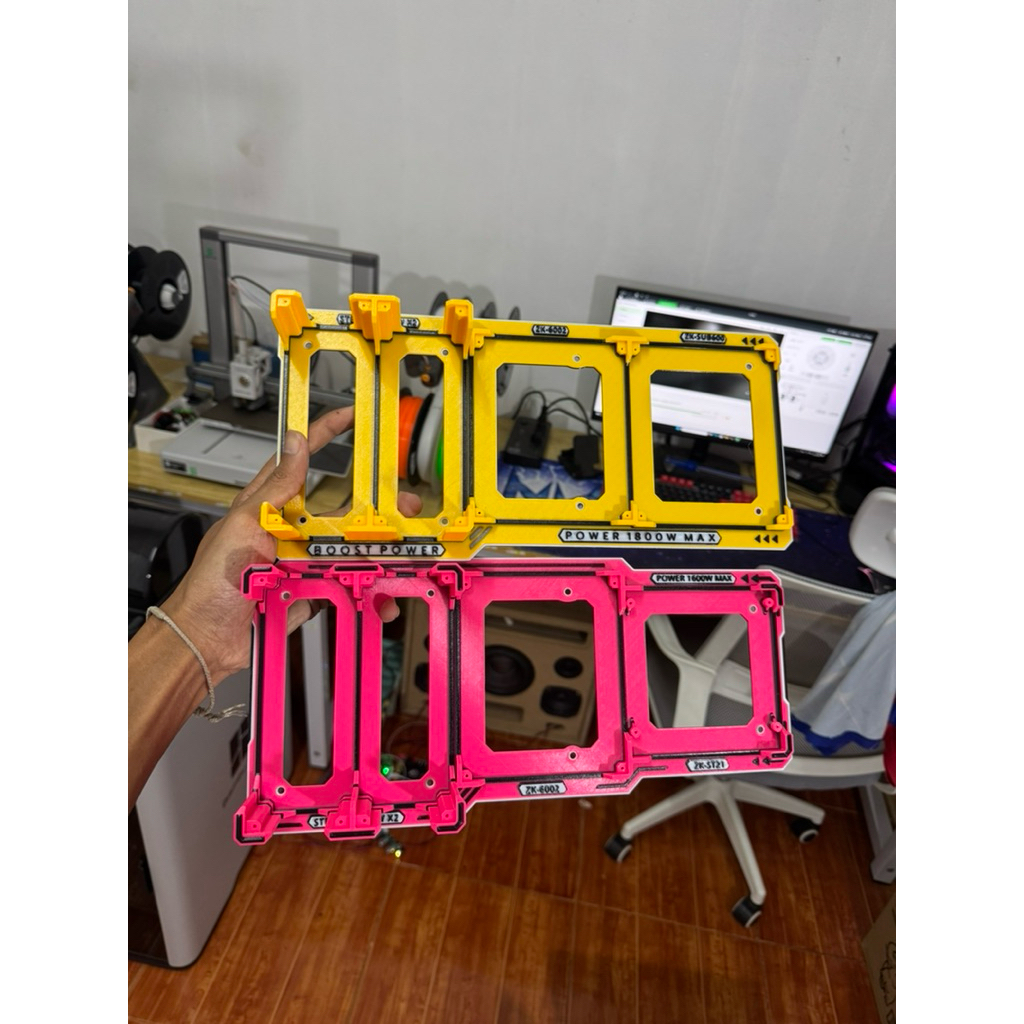 ฐานรองแอม 3D สเต็ปอัพ 1800w 1200W ได้ทั้ง2ตัว ZK SUB 600 SK ST21 GEM M60  ขับซับ6002
