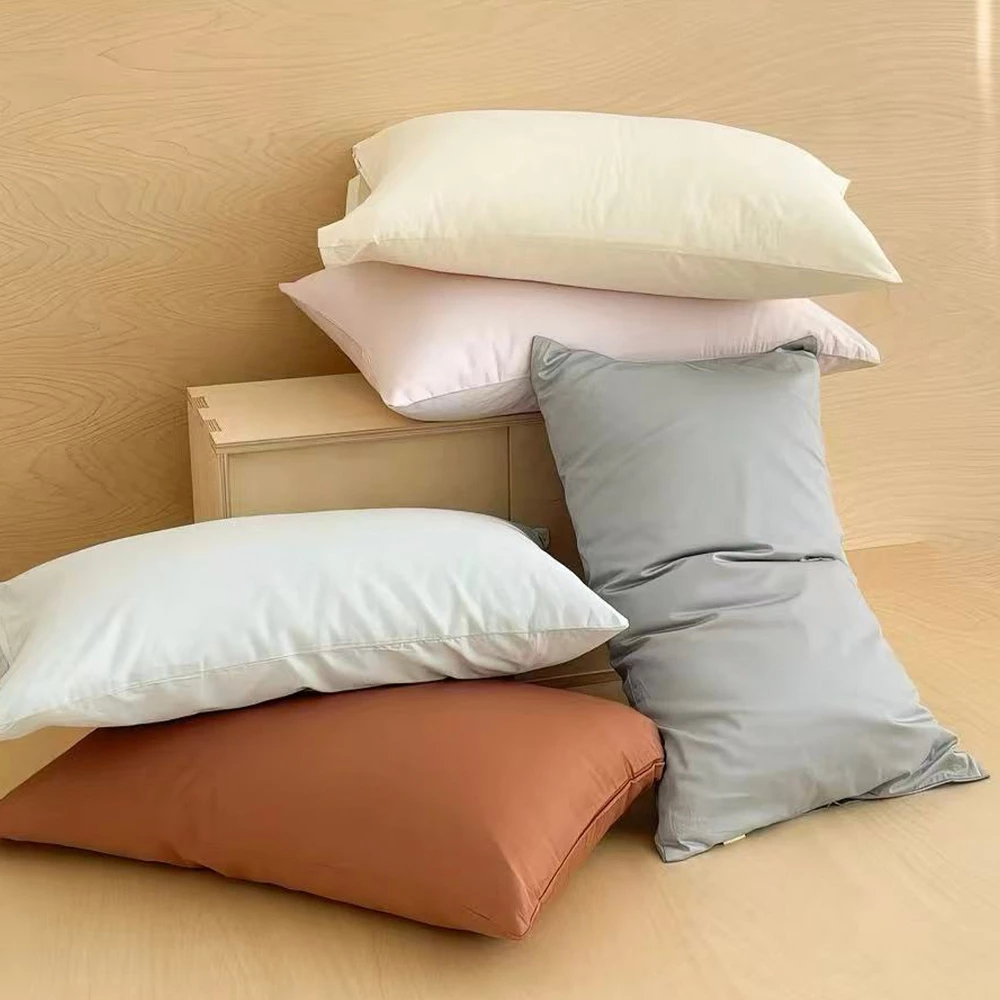 ปลอกหมอน สีพื้น 48x76 ซม. (19x30 นิ้ว) 1 ชิ้น เนื้อนุ่ม แห้งเร็ว ไม่ย้วย สีไม่ตก ทำความสะอาดง่าย