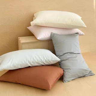 ปลอกหมอน สีพื้น 48x76 ซม. (19x30 นิ้ว) 1 ชิ้น เนื้อนุ่ม แห้งเร็ว ไม่ย้วย สีไม่ตก ทำความสะอาดง่าย
