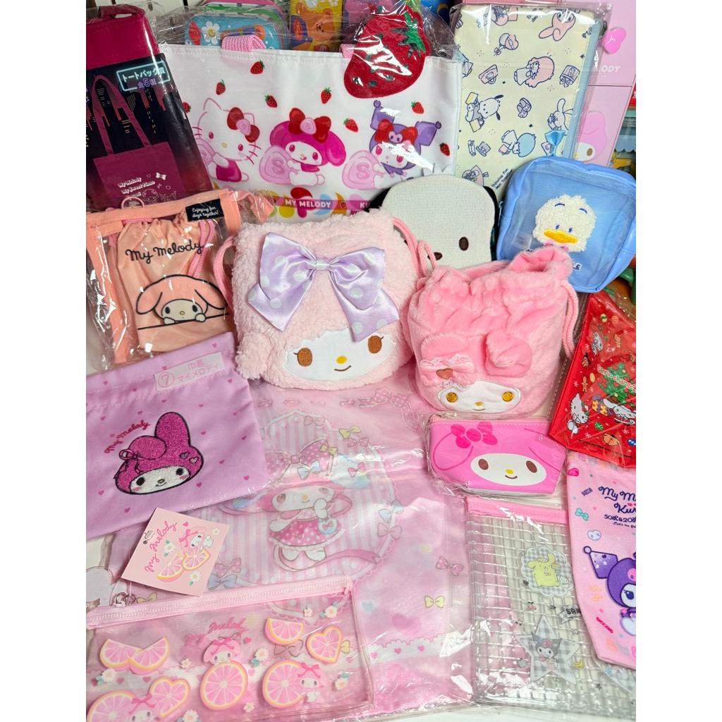 กระเป๋า Mymelody รวมกระเป๋า Sanrio กระเป๋ากุญแจ กระเป๋าชอปปิ้ง และอื่นๆ✨ พร้อมส่ง